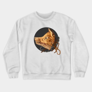 The mask of Kitsune, the ancient demon fox Crewneck Sweatshirt